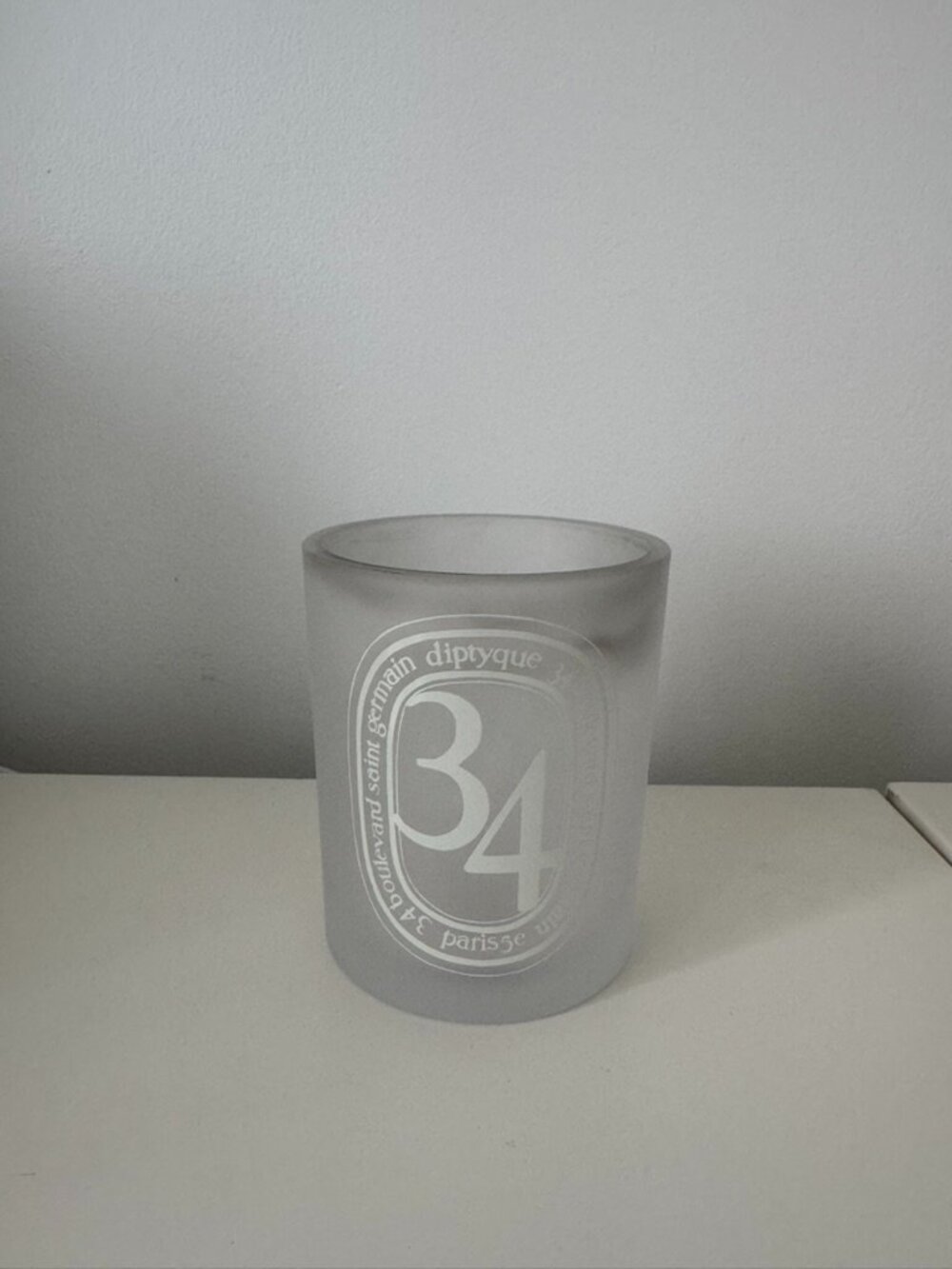 Diptyque empty 34 candle jar